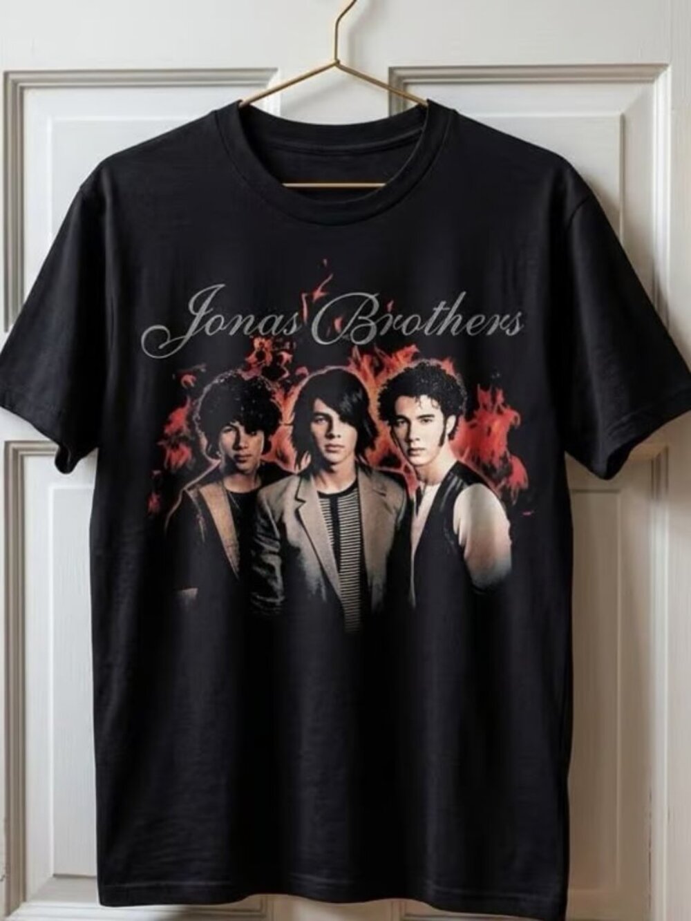 Jonas Brothers Flames Portrait Tee